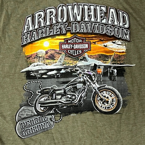 Harley-Davidson Arizona Motorcycle Biker Crewneck Tshirt Mens - Picture 5 of 7